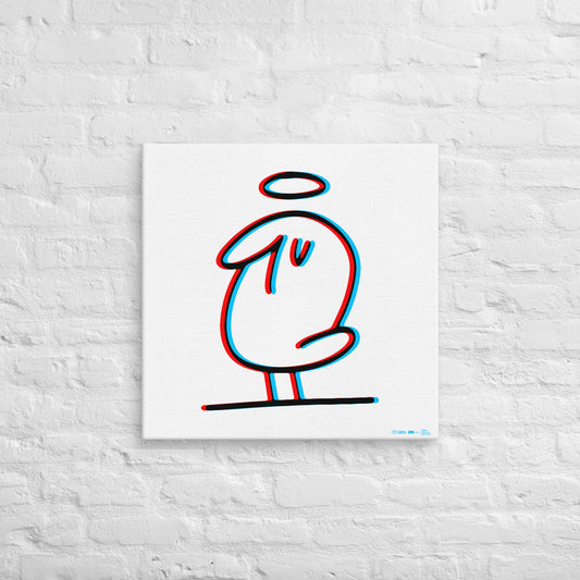 FISU bird 20th annviersary Limited Edition museum quality canvas (3d bird) (24" x 24")